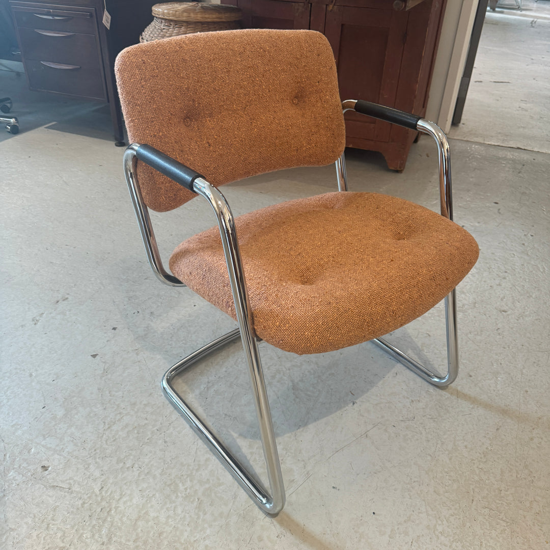 Steelcase Chair In Peach Upholstery