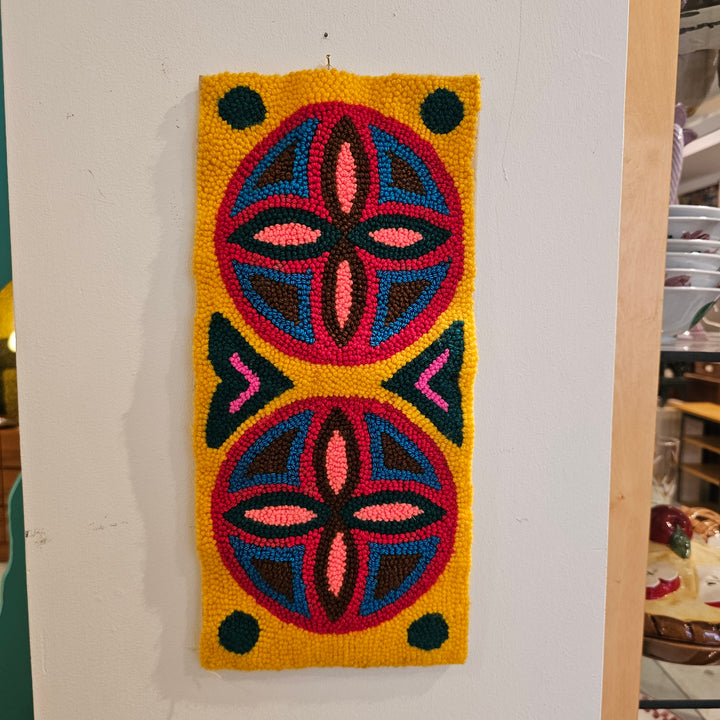 Small Vintage Needlepoint Wall Hanging