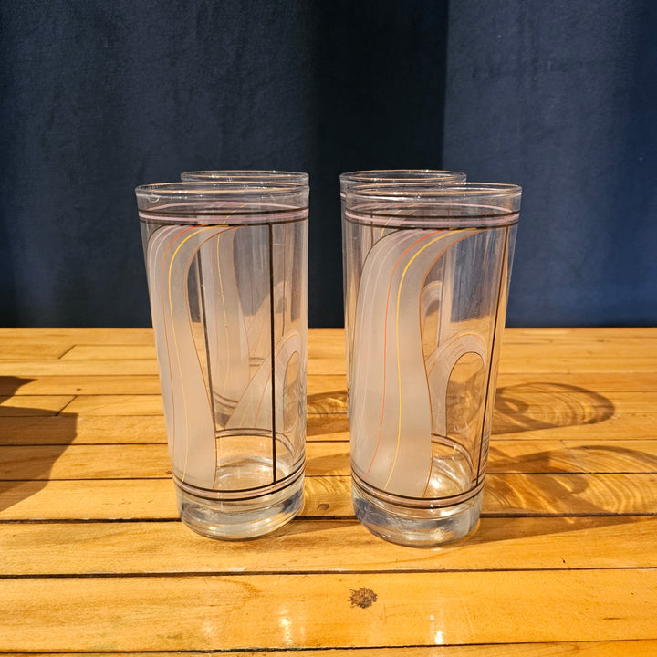 (4) Highball Colorwave Glasses