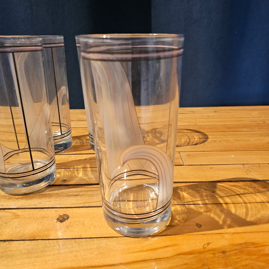 (4) Highball Colorwave Glasses