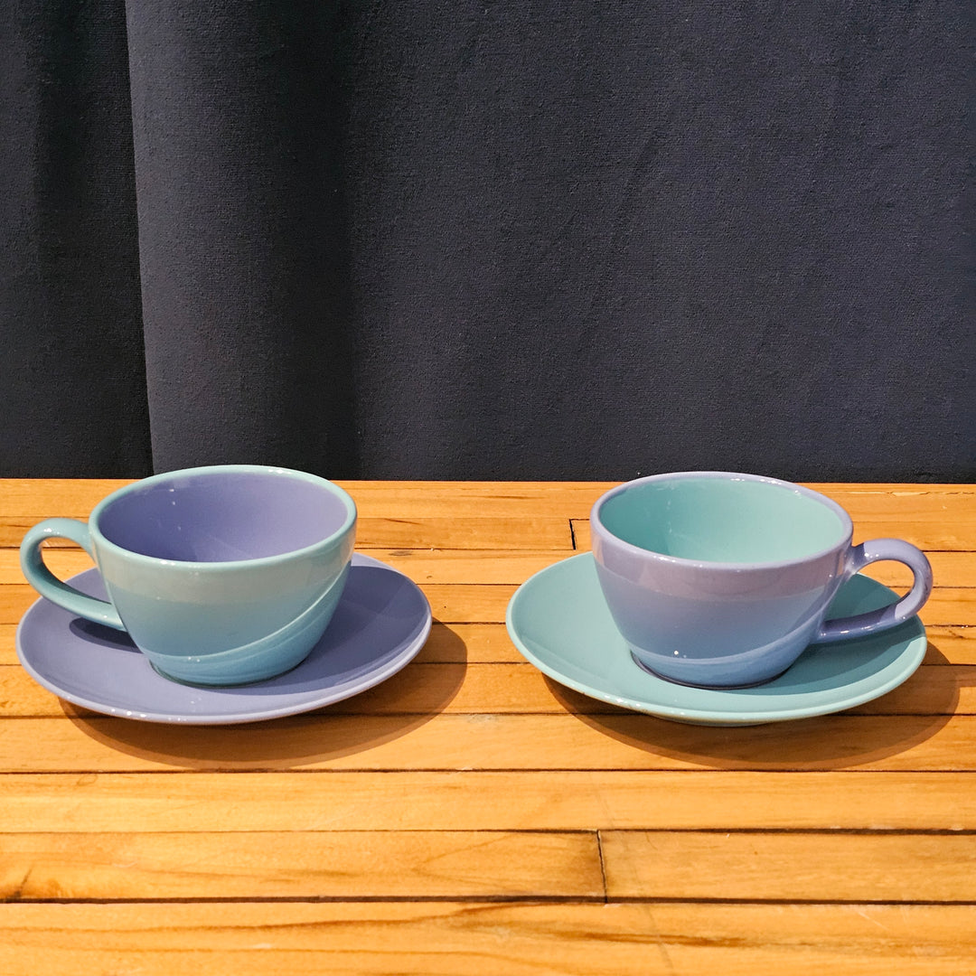(4pc) Lindt Stymeist Colorways Cup & Saucer Set