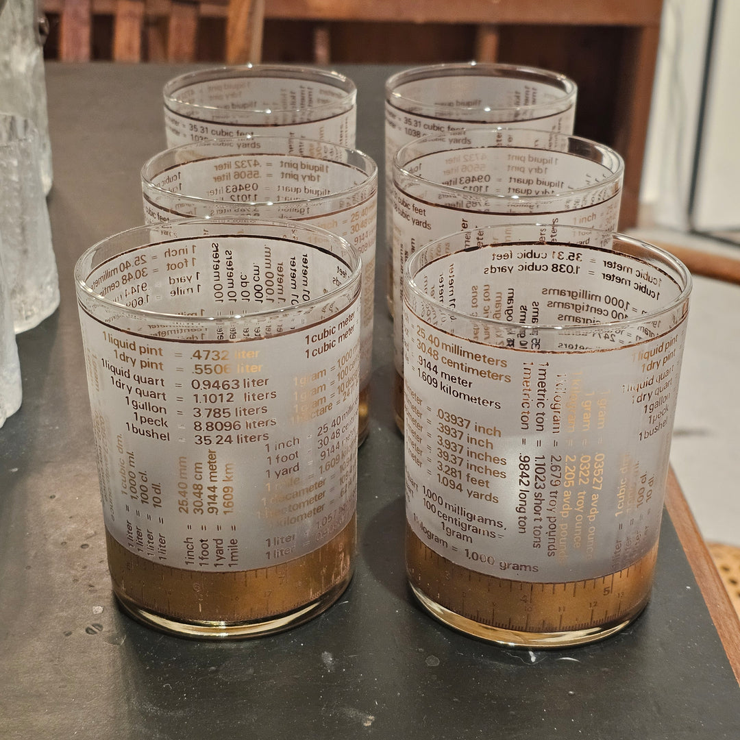 (6) Culver Metrics Made Easy Double Rocks Glasses