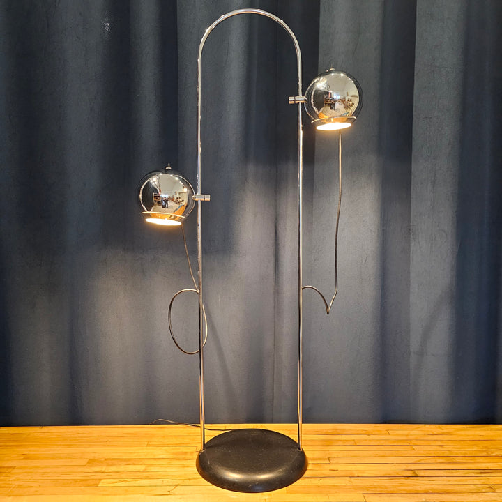 1970's Chrome George Kovacs Arc Floor Lamp