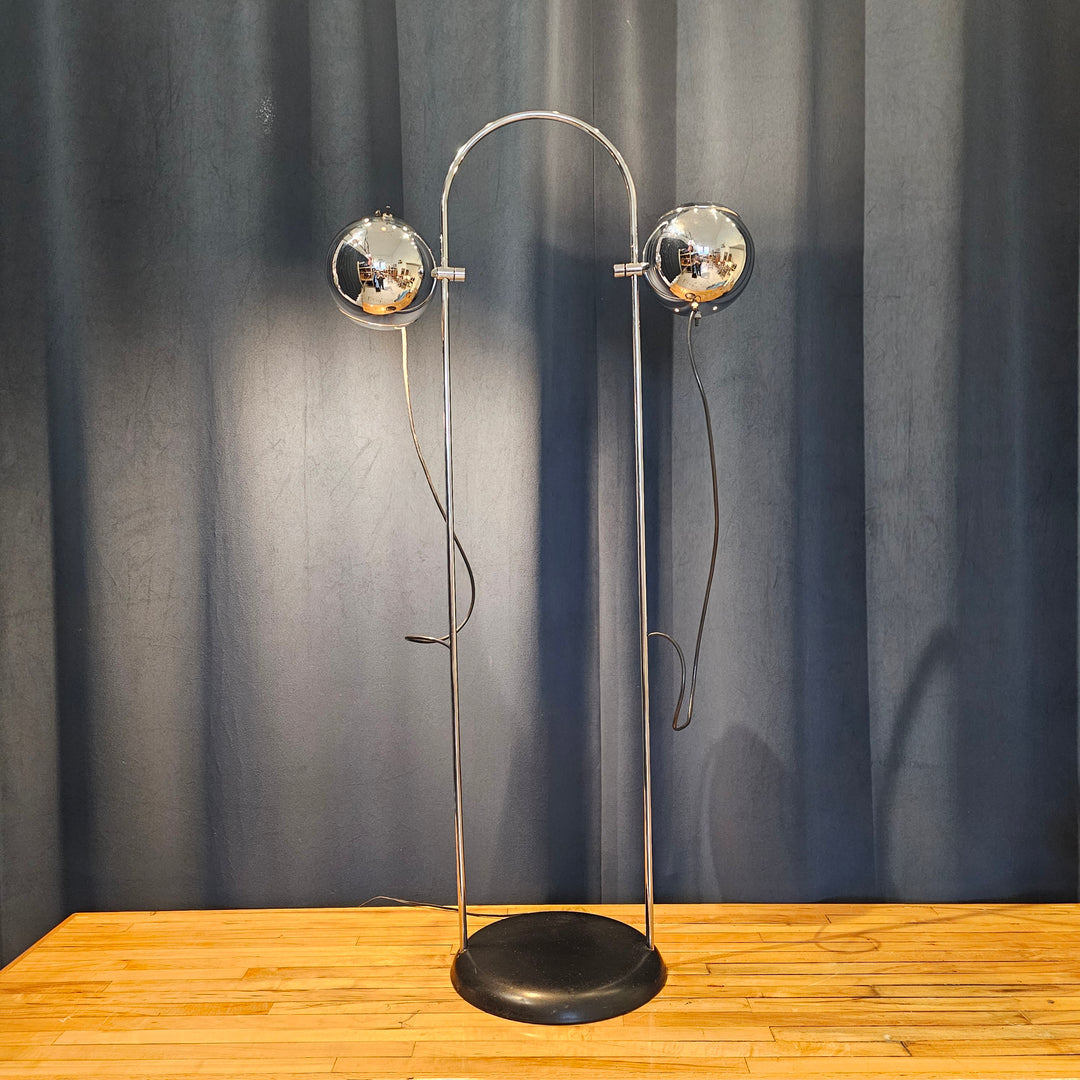 1970's Chrome George Kovacs Arc Floor Lamp
