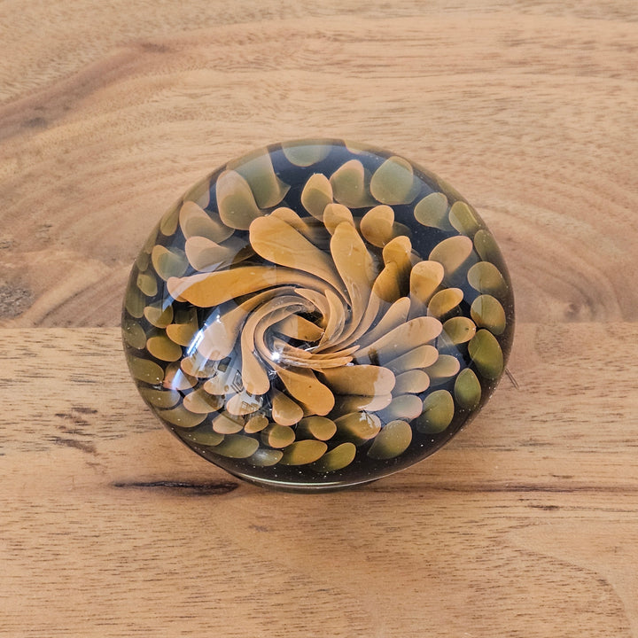 Yellow Floral Paperweight