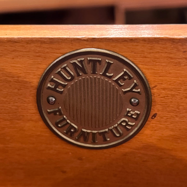1940s Huntley Deco Walnut Tallboy Dresser