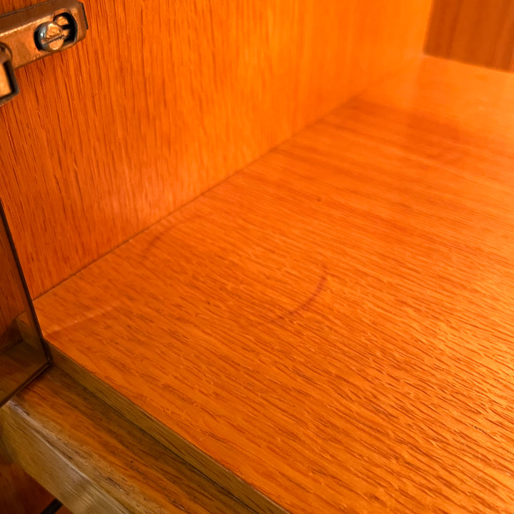 Belgian Blond Oak Display/Storage Cabinet