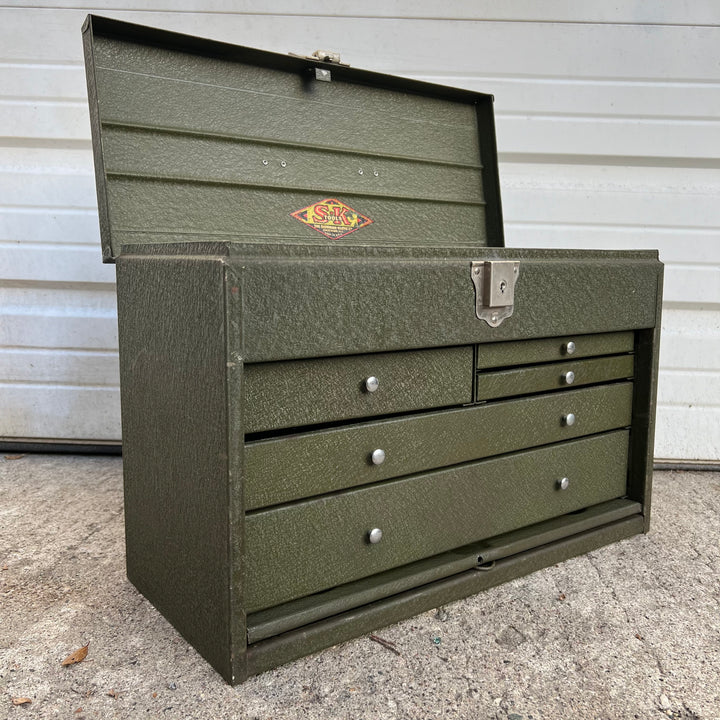 Vintage Sherman-Klove Metal Multi-Drawer Toolbox