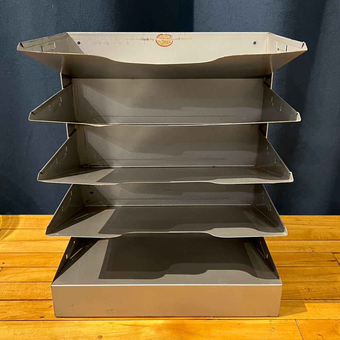 Silver Curmanco 5-tier Metal Paper Sorter