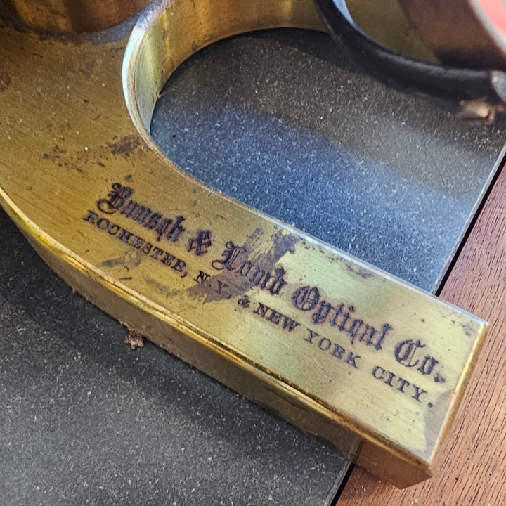 Antique Brass Microscope w/ Carrying Case