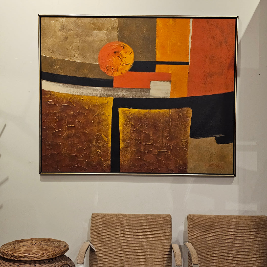 Large MCM Signed Oil Painting