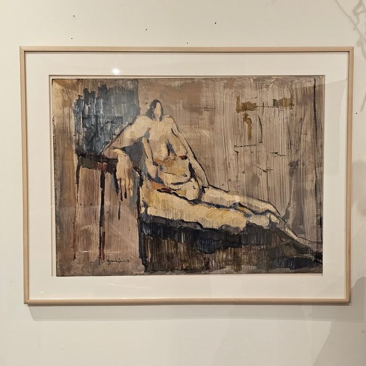 Artist Signed, Figural Nude Oil Painting